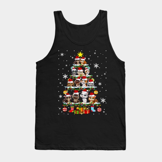 cat chritmas tree Tank Top by tiranntrmoyet